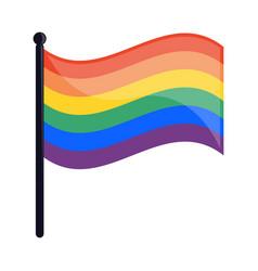 Lgbt Flag In Pole