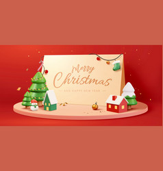 3d Christmas Holiday Greeting Card