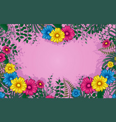 Floral Pink Background Design