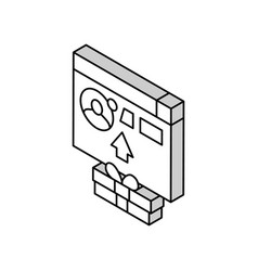 Sending Digital Gift Isometric Icon