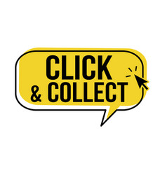 Click And Collect Speech Bubble