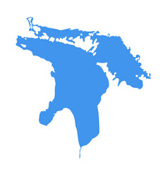 Lake Huron Michigan Silhouette Symbol