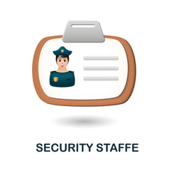 Security Staff Icon 3d From Security Collection