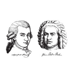 Wolfgang Amadeus Mozart And Johann Sebastian Bach