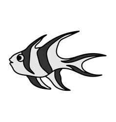 Banggai Cardinalfish Icon Design Template