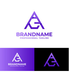 Letter Ae Monogram Logo Suitable For Business