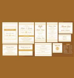 Luxury Wedding Stationery Template Set