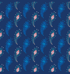 Peacock Feathers Seamless Pattern