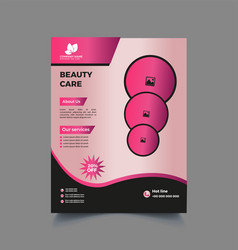 Beauty Care Flyer Template Design