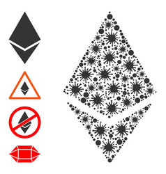 Covid Ethereum Crystal Composition Icon And More