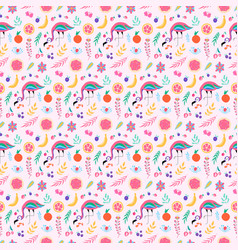 Flamingo Seamless Pattern