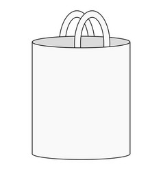 Laundry Basket Pictogram On A White Background