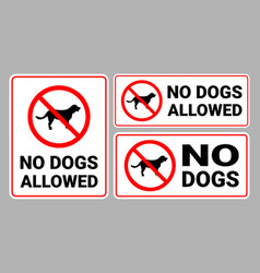 No Dogs Allowed Sign Collection