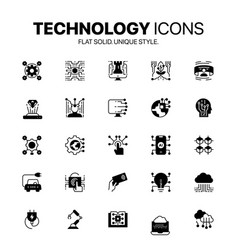 Solid Style Technology Icons It Device Icon