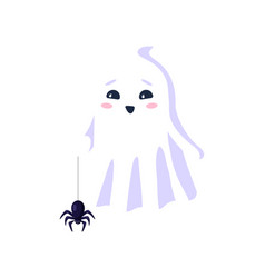 Halloween Kawaii Ghost Clutches A Friendly Spider