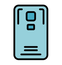 Shield Phone Case Icon Flat