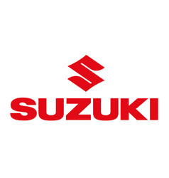 Suzuki Logo Brand Car Symbol With Name Red Design