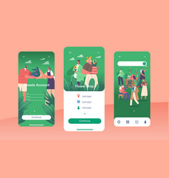 Flower Shop Mobile App Page Onboard Screen