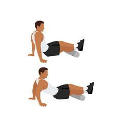 Man Doing Foam Roller Calfcalves Stretch Exercise