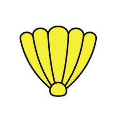 Seashell shell line icon Royalty Free Vector Image