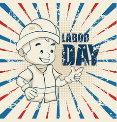 Vintage Happy Labor Day Card