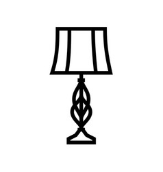 Decor Table Lamp Line Icon