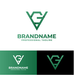 Letter Vg Monogram Logo Suitable For Business