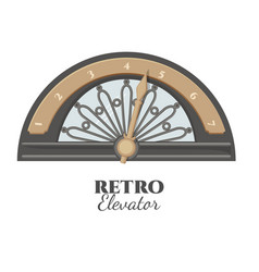 Retro Elevator Part That Shows Number Of Floor