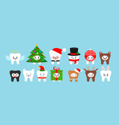 Christmas Cute Teeth Dental Set In Carnival