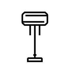 Modern Table Lamp Line Icon