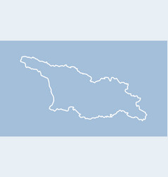 Outline Map Georgia Line Border Country