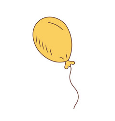 Simple Cute Doodle Air Balloon Hand Drawn