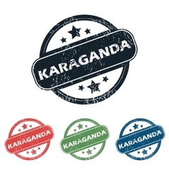 Round Karaganda City Stamp Set