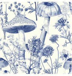 Toile De Jouy Vintage Floral Seamless Pattern 16