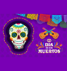 Day Of Dead Dia De Los Muertos Paper Cut Skull