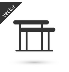 Grey Gymnastics Equipment Uneven Bars Icon