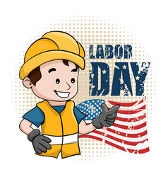 Vintage Happy Labor Day Card