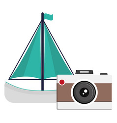 Camera Photographic With Sailboat