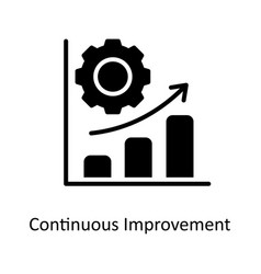 Continuous Improvement Solid Icons Simple