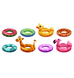 Inflatable Rubber Rings For Swim In Pool Or Sea