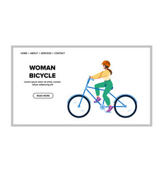 Woman Bicycle