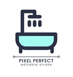 Bathtub Pixel Perfect Rgb Color Ui Icon