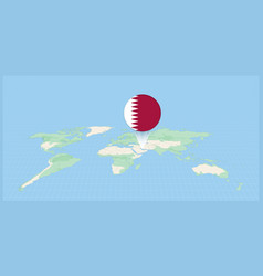 Location Of Qatar On The World Map Marked