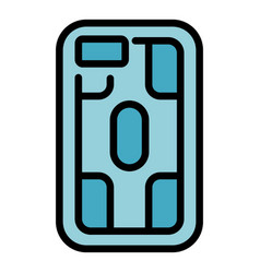 Strong Phone Case Icon Flat