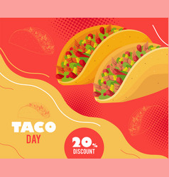 Taco Day Lettering Postcard