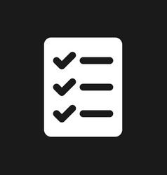 Checklist Of Completed Tasks Pixel Dark Mode