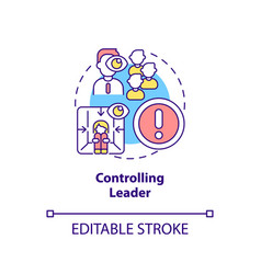 Controlling Leader Concept Icon