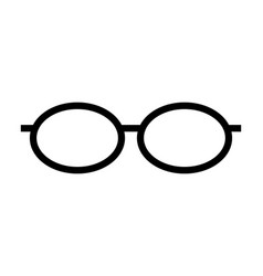 Glasses Silhouette Icon Of Correction Of Eyesight