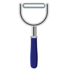 Metal Peeler On A White Background