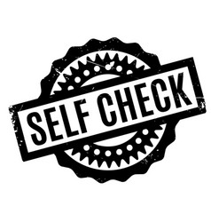 Self Check Rubber Stamp